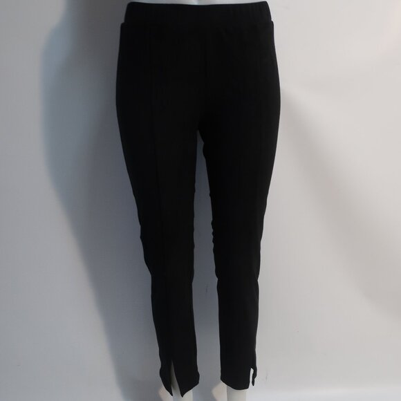 NWT Womens 209 wst 38 Black Faux Suede Skinny Pants XS - Picture 1 of 6